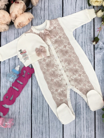 Купить оптом 216-П. Комбинезон с шапкой,100% хлопок интерлок в Смоленске